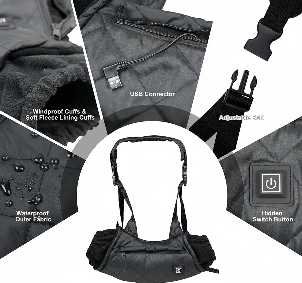 TikeoKeo ThermoCave™ Beheizter Handmuff USB